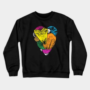 Paleontology gift, illustrated fossil Crewneck Sweatshirt